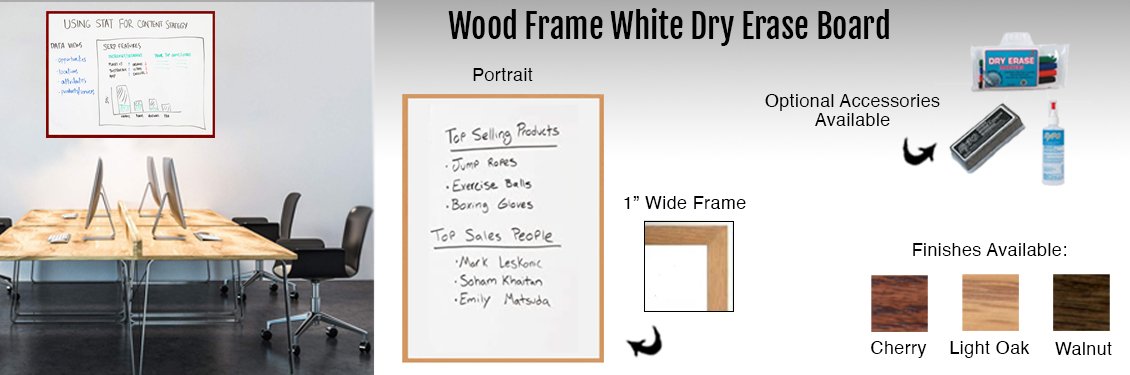 Wood-Frame-White-Dry-Erase-Board