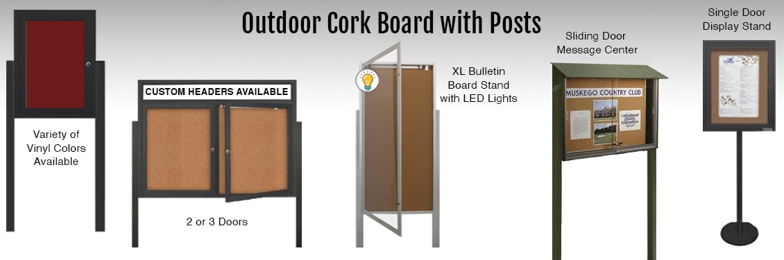 Outdoor-Cork-Board-With-Posts