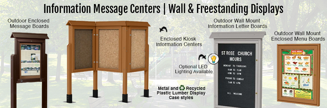 Information-Message-Centers--Wall--Freestanding-Displays