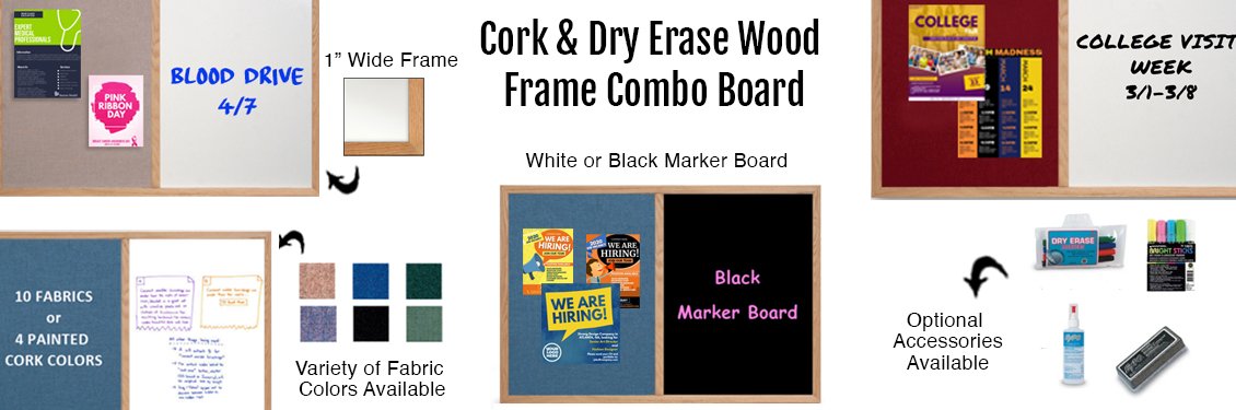 Cork--Dry-Erase-Wood-Frame-Combo-Board