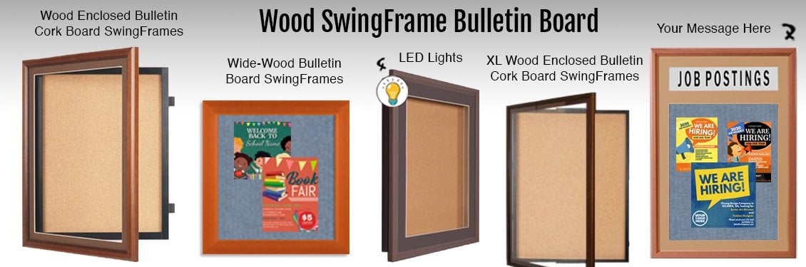 Wood-Frame-Bulletin-Board