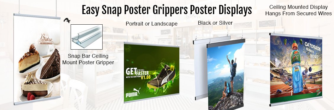 Easy-Snap-Poster-Grippers-Poster-Displays