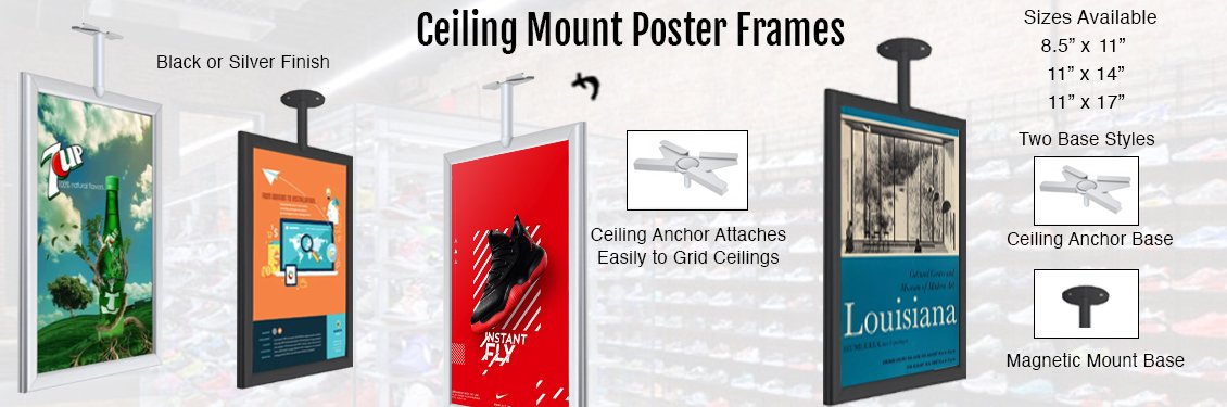 Ceiling-Mount-Poster-Frames