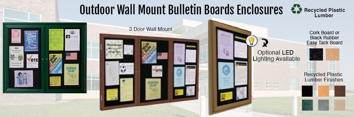 Outdoor-Wall-Mount-Bulletin-Boards-Enclosures