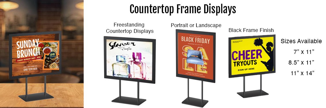 Countertop-Frame-Displays