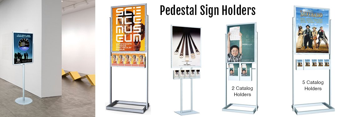 Pedestal-Sign-holders