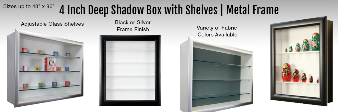 4-Inch-Deep-Shadow-Box-with-Shelves-Metal-Frame