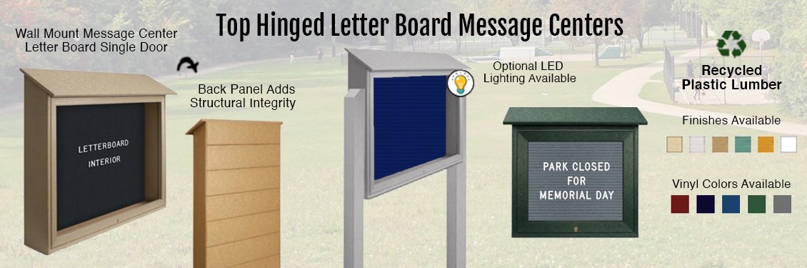 Top-Hinged-Letter-Board-Message-Centers
