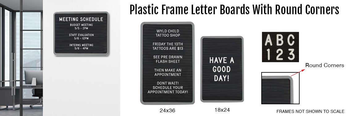 Plastic-Frame-Letter-Boards-With-Round-Corners