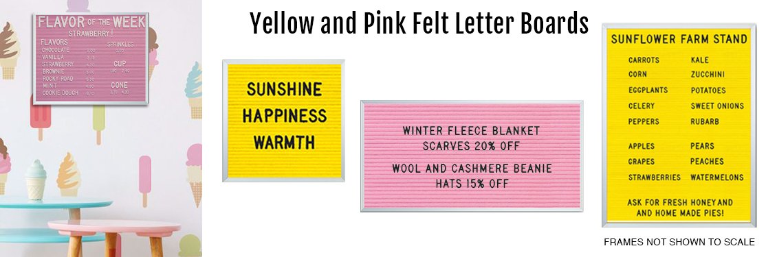 Yellow-and-Pink-Felt-Letter-Boards