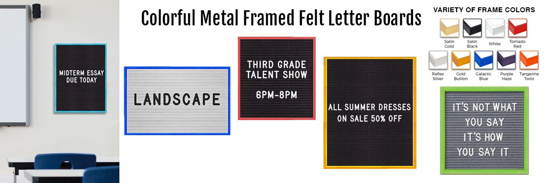 Colorful-Metal-Framed-Felt-Letter-Boards