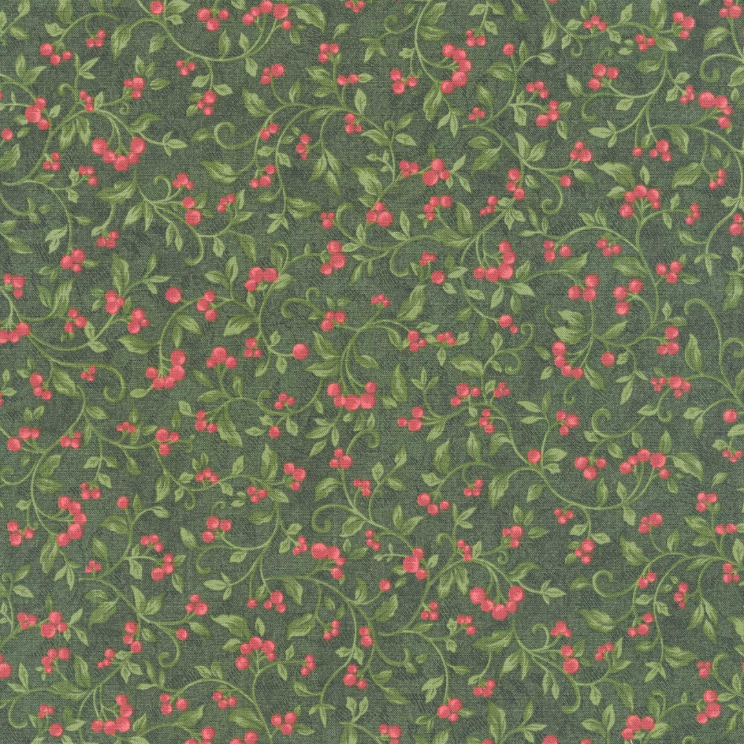 a red and green christmas fabric print, one of many christmas fabrics by the yard available in Missouri Star's online fabric store.