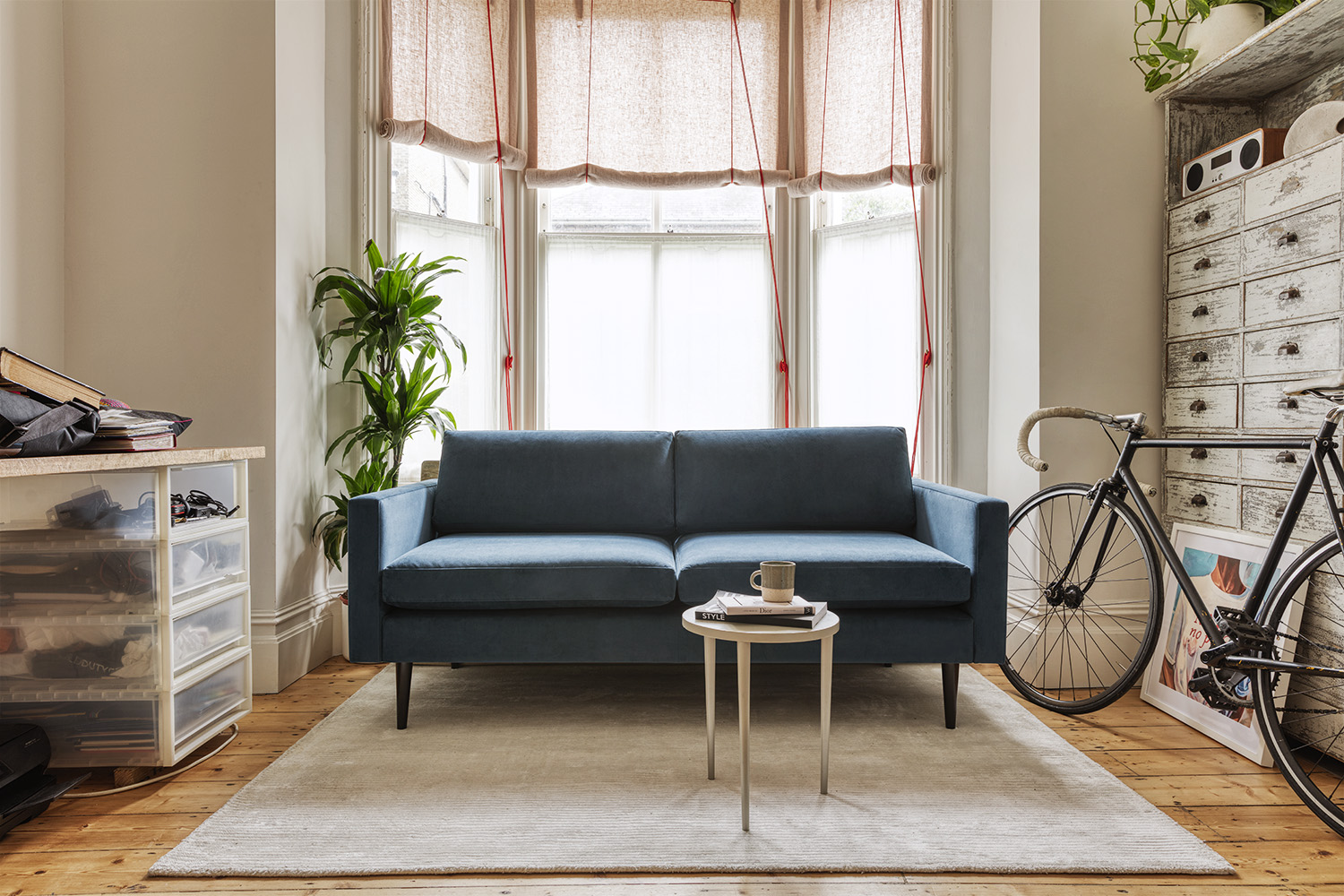 Blue Sofa Living Room