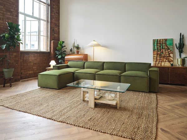 4 seater chaise sofa