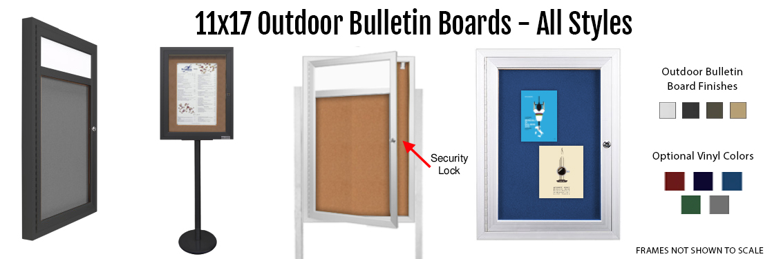 11x17-Outdoor-Bulletin-Boards---All-Styles