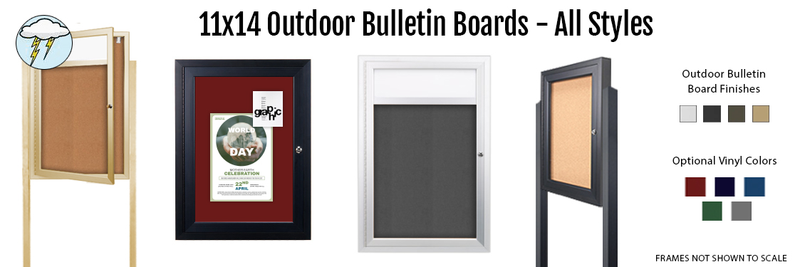 11x14-Outdoor-Bulletin-Boards---All-Styles