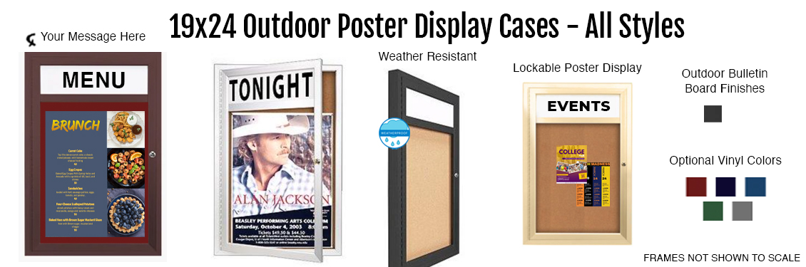 19x24-Outdoor-Poster-Display-Cases---All-Styles