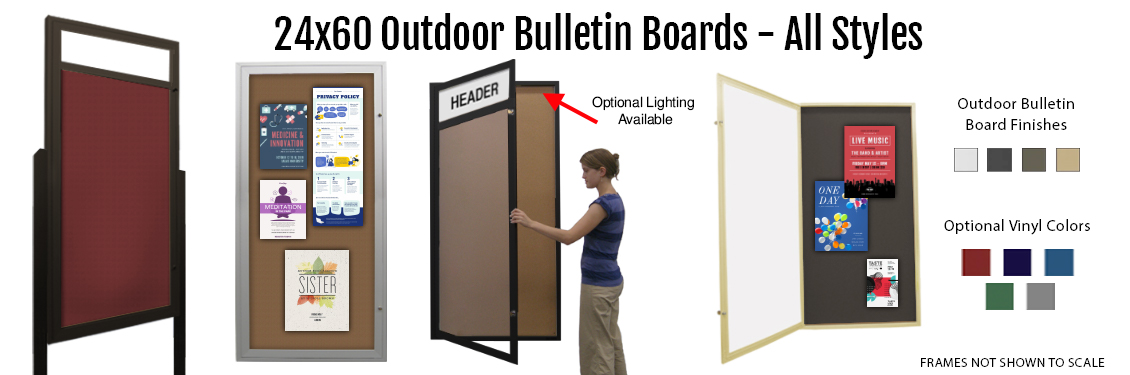 24x60-Outdoor-Bulletin-Boards---All-Styles