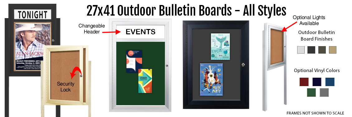 27x41-Outdoor-Bulletin-Boards---All-Styles