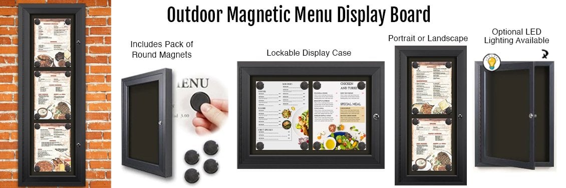 Outdoor-Magnetic-Menu-Display-Board