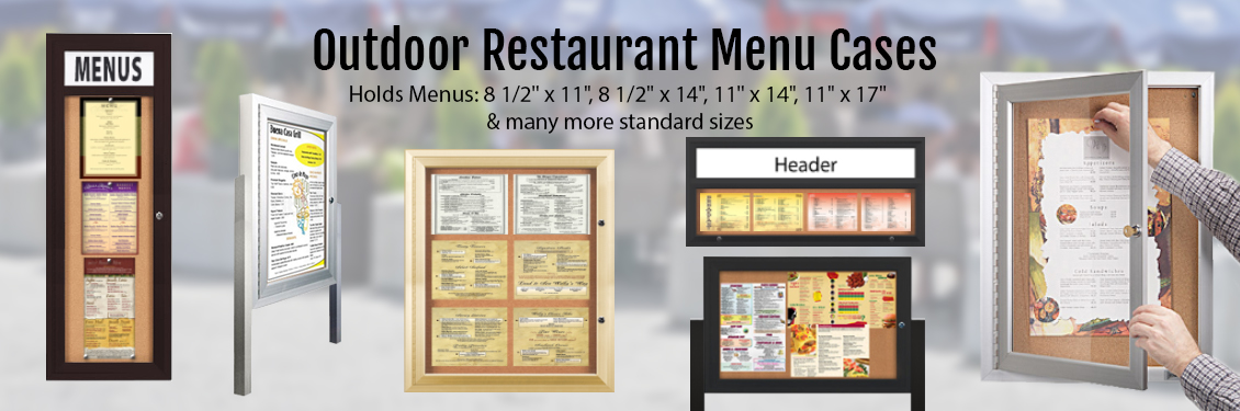 Outdoor Restaurant Menu Display Cases 100+ Sizes + Styles ...