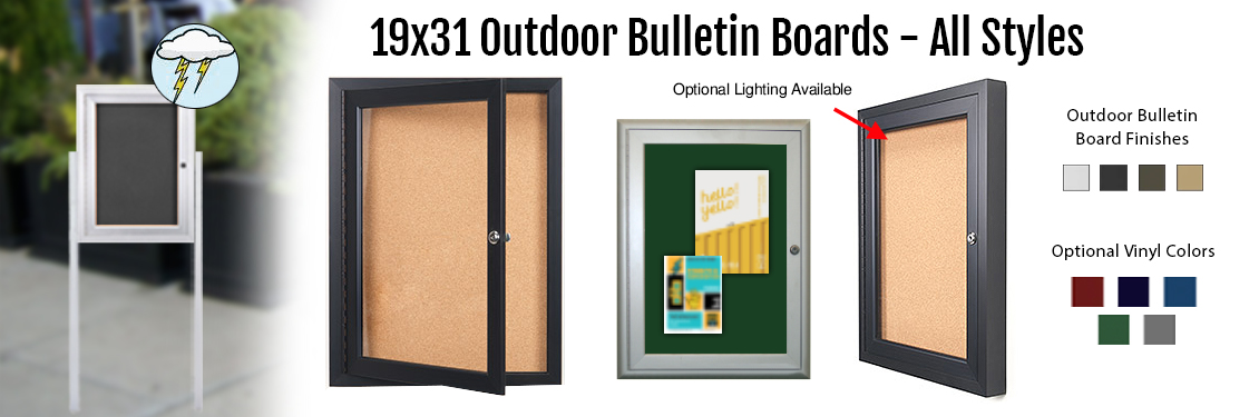 19x31-Outdoor-Bulletin-Boards---All-Styles
