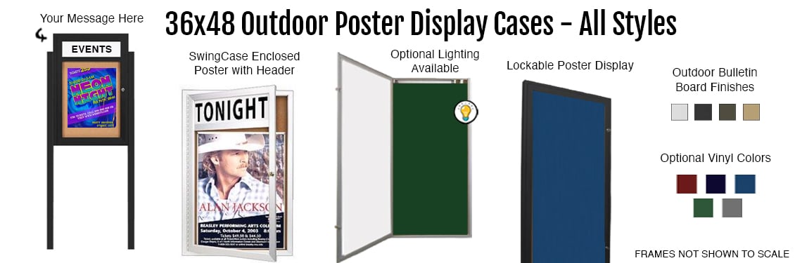 36x48-Outdoor-Poster-Display-Cases---All-Styles