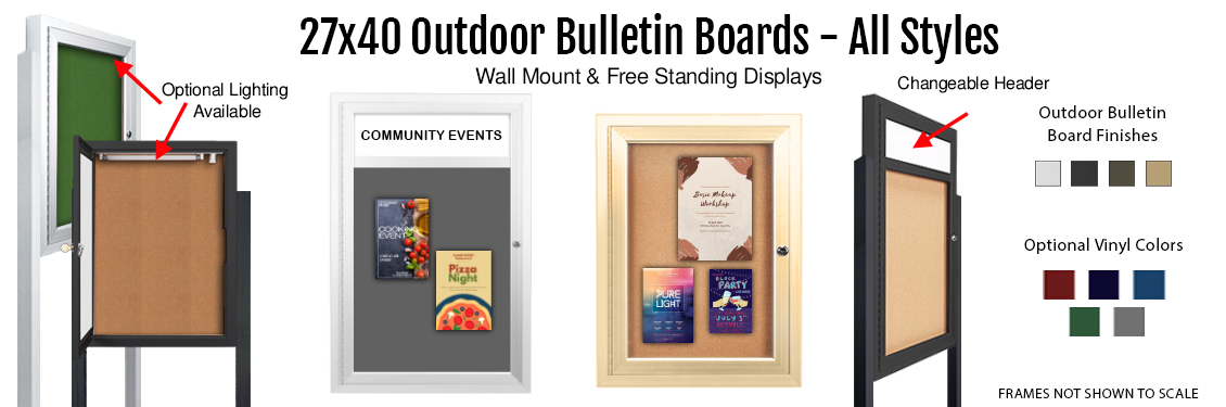 27x40-Outdoor-Bulletin-Boards---All-Styles
