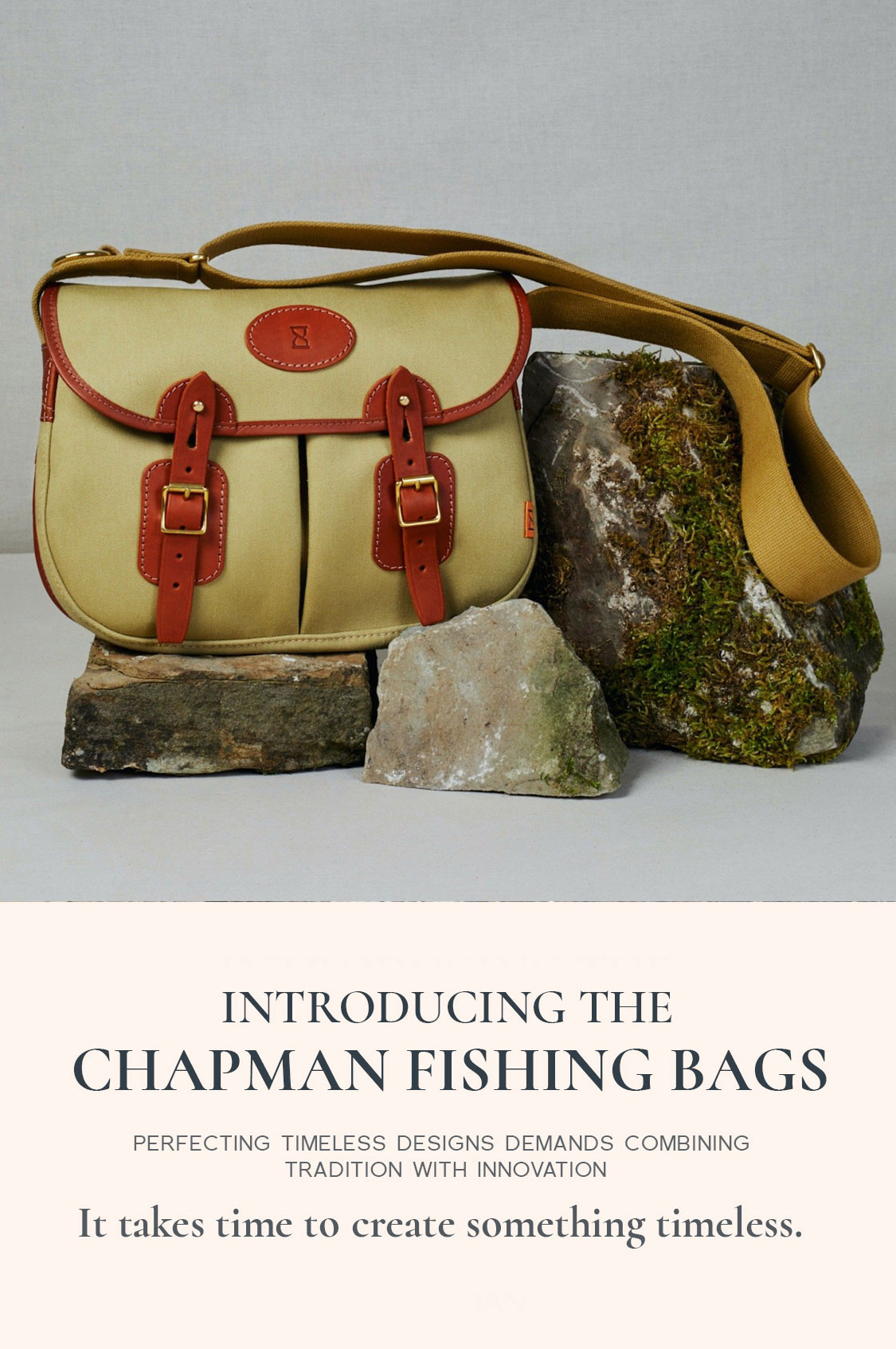MADE IN ENGLAND – JOHN CHAPMAN – LEATHER & CANVAS TROUT/SALMON
