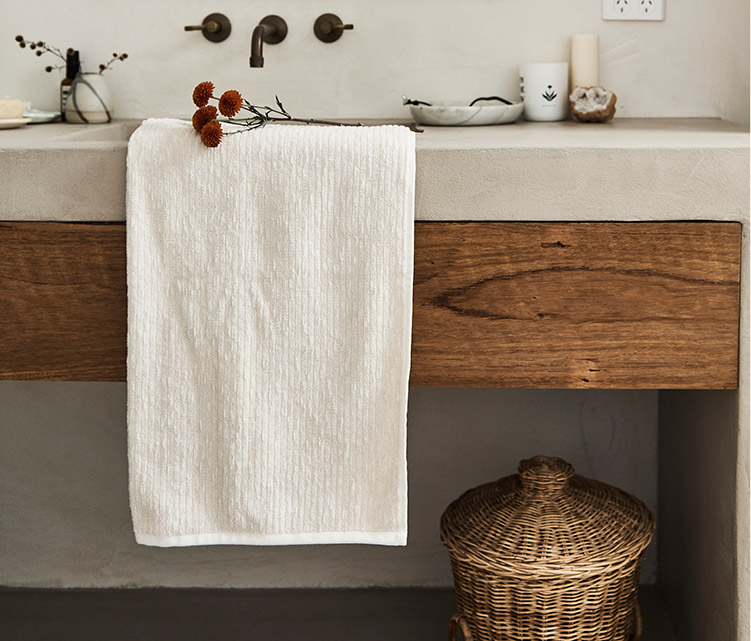 Cotton Waffle Hand Towel - White - Dri Glo