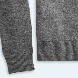 Tech Cashmere V-Neck Sweater Charcoal Heather