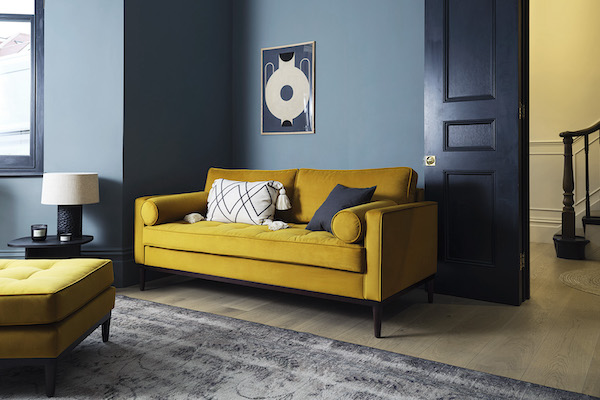 Mustard sofas