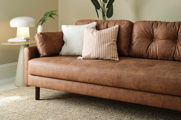 Brown sofa bed