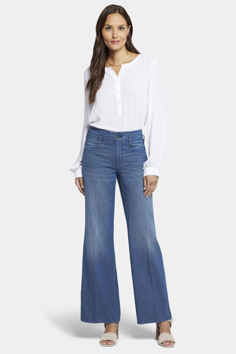 Reduce Price RYRJJ Women High Waist Wide Leg Bootcut Jeans Flared Imitation  Denim Pants Floral Printed Y2K E-Girl Streetwear Bell Bottom Pants(Blue,S)