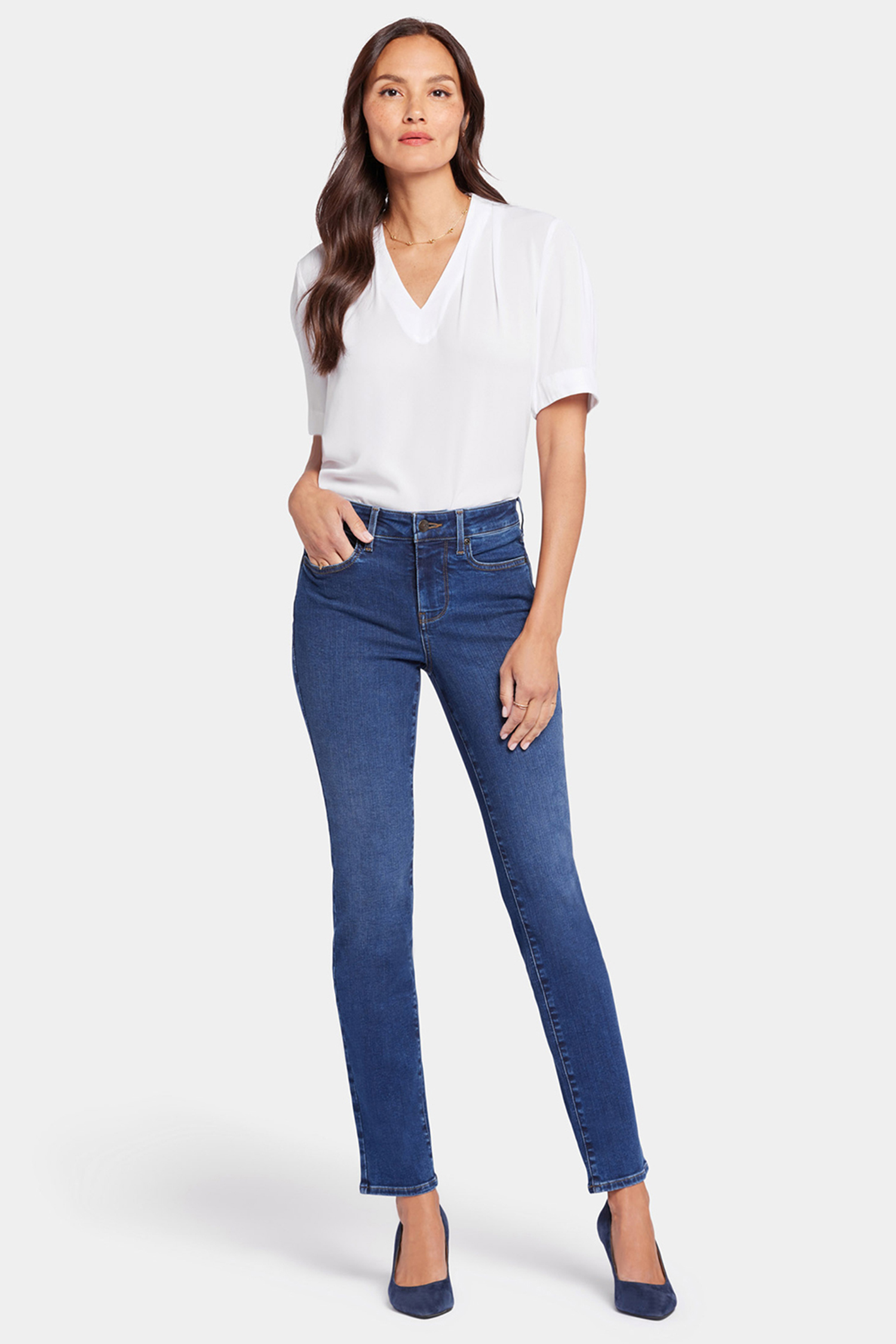 Buy Flare Jeans for Women Ladies Elastic Pull-On Skinny Flared Leg Pants  Bootcut Denim Jeggings, Medium Blue, XX-Large at