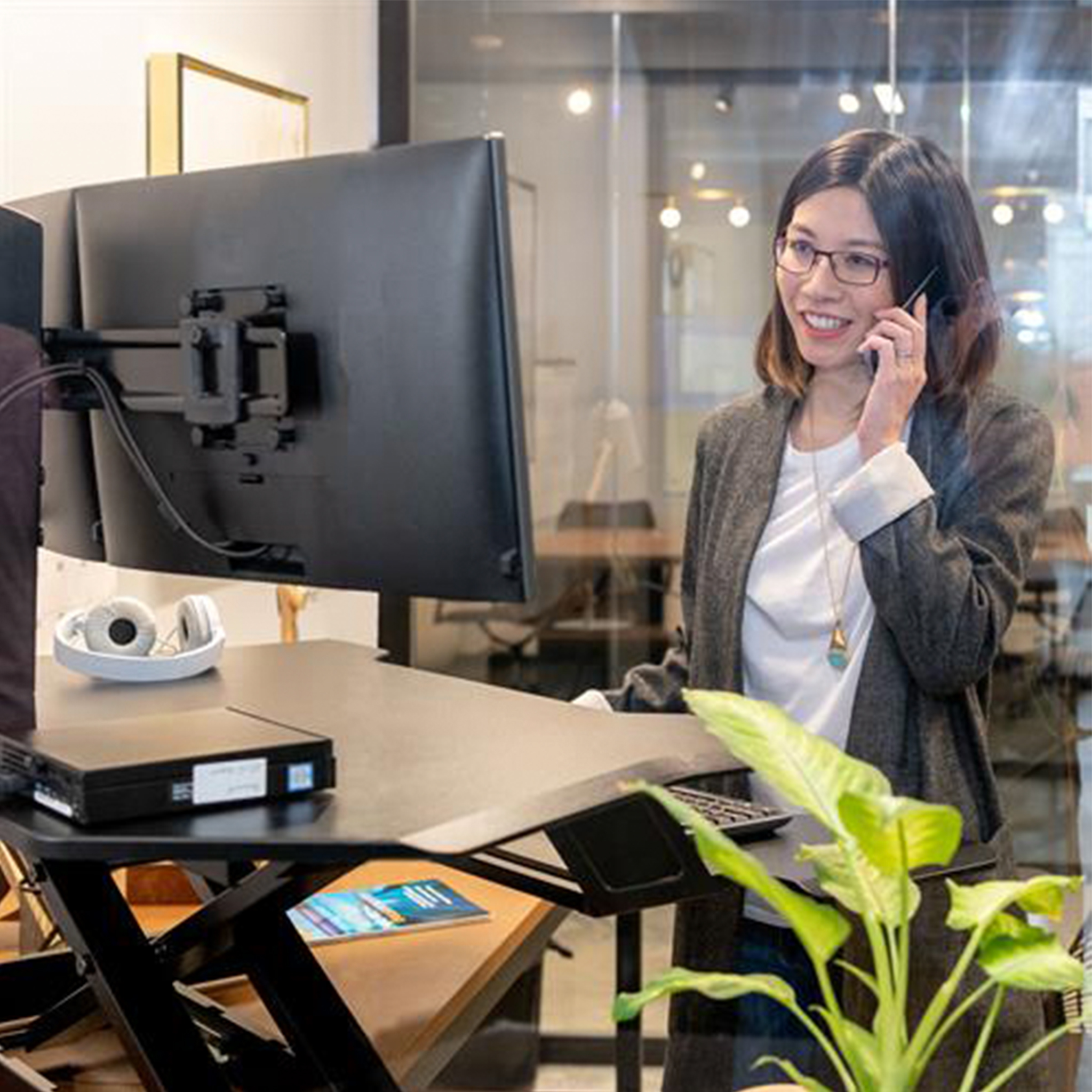Ergotron WorkFit Corner Standing Desk Converter