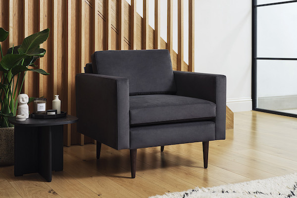 Dark Grey Armchair