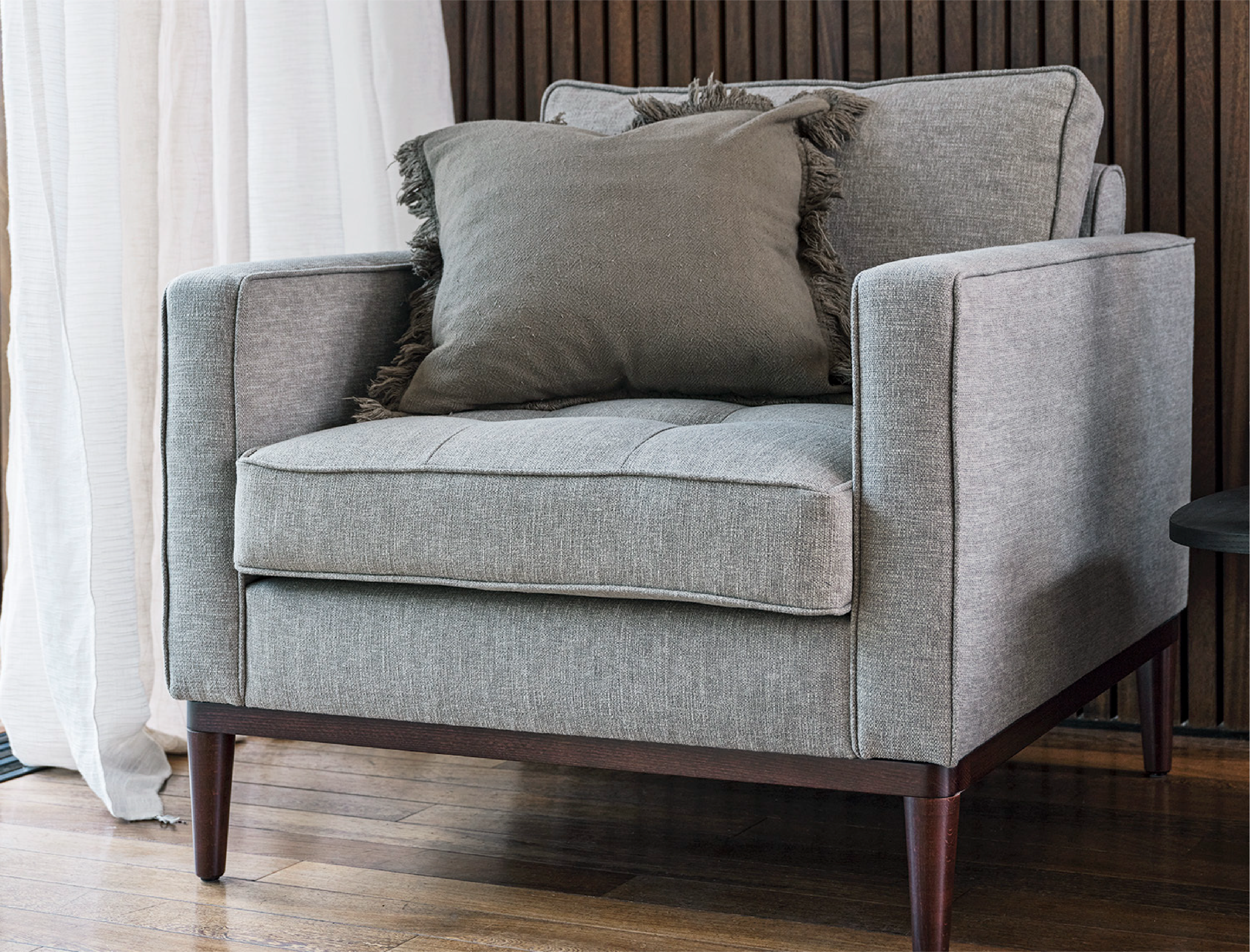 Grey accent chairs