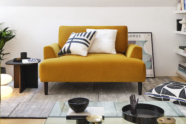 Yellow lounge chair