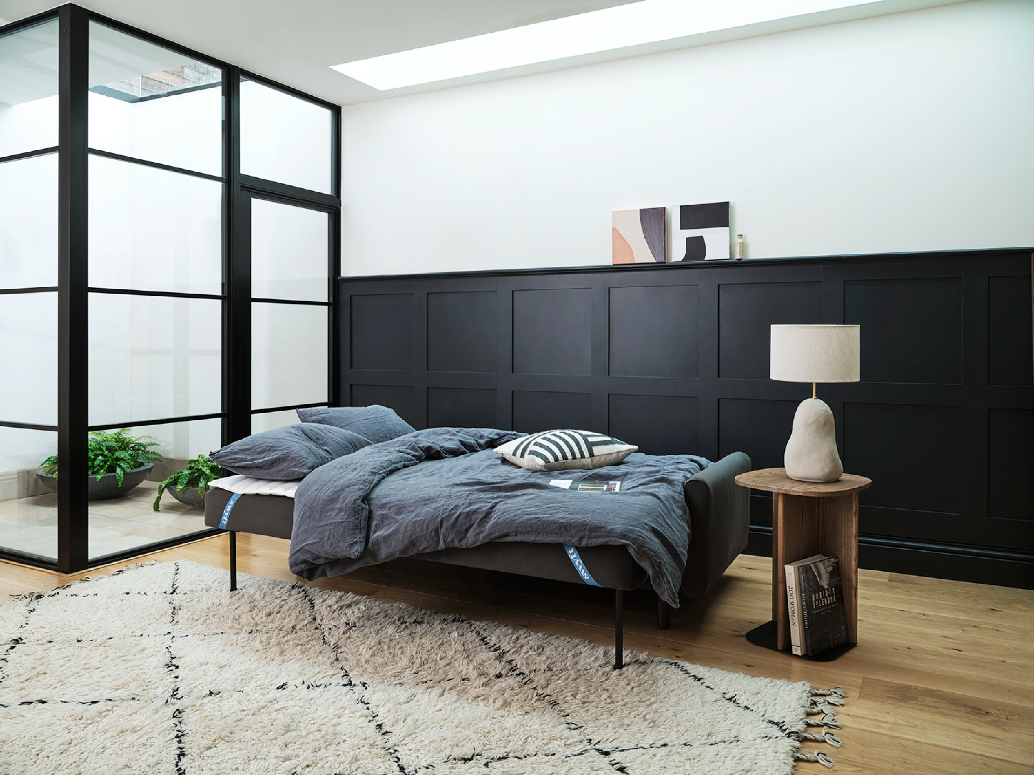Black sofa bed