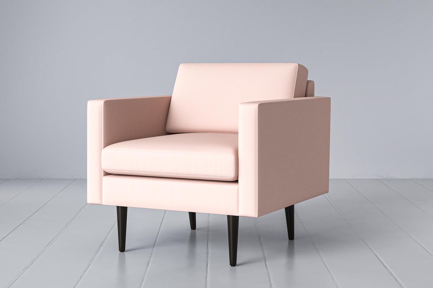 rose cotton armchair