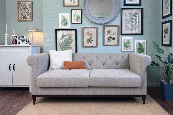 fabric chesterfield sofa