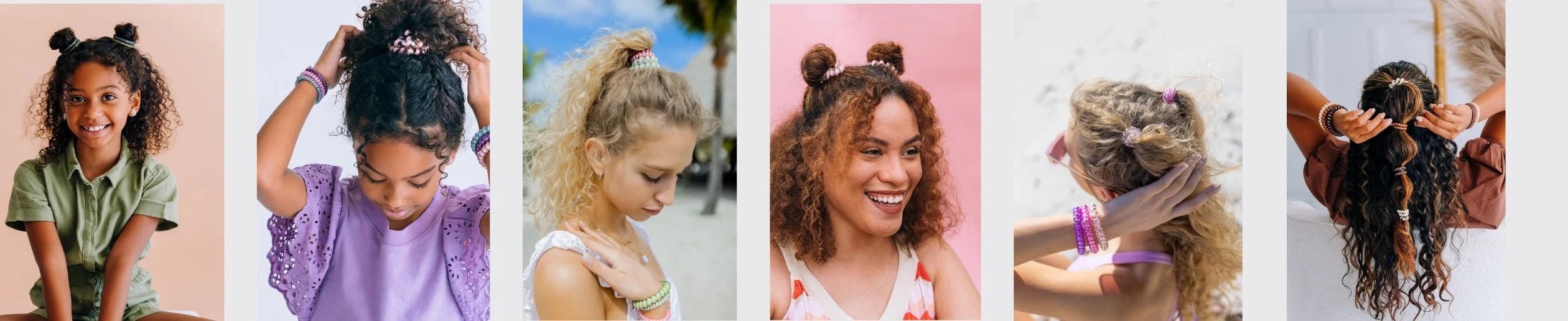 hair clips and hair ties for curly hair