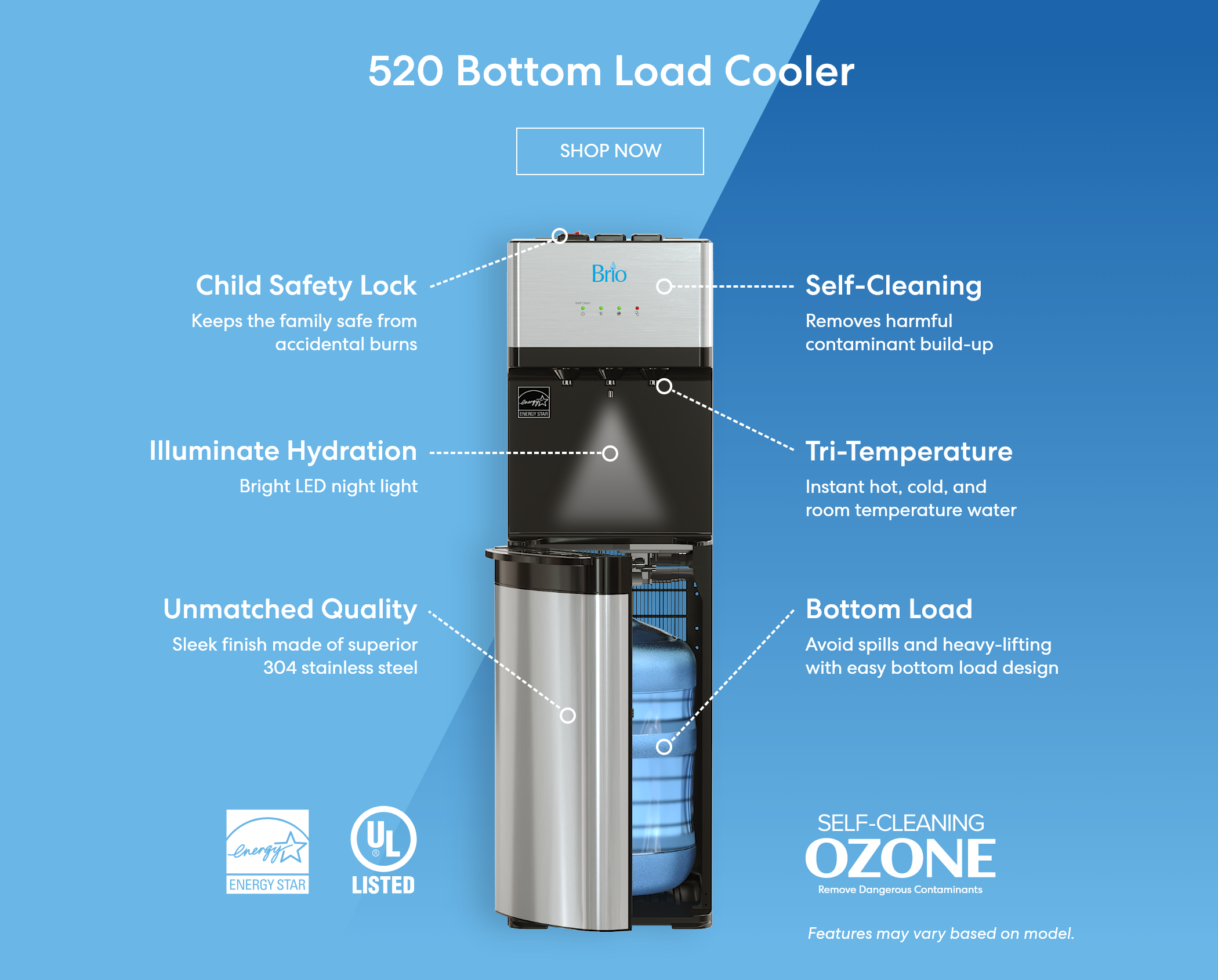 Bottom Load Water Coolers Brio Water