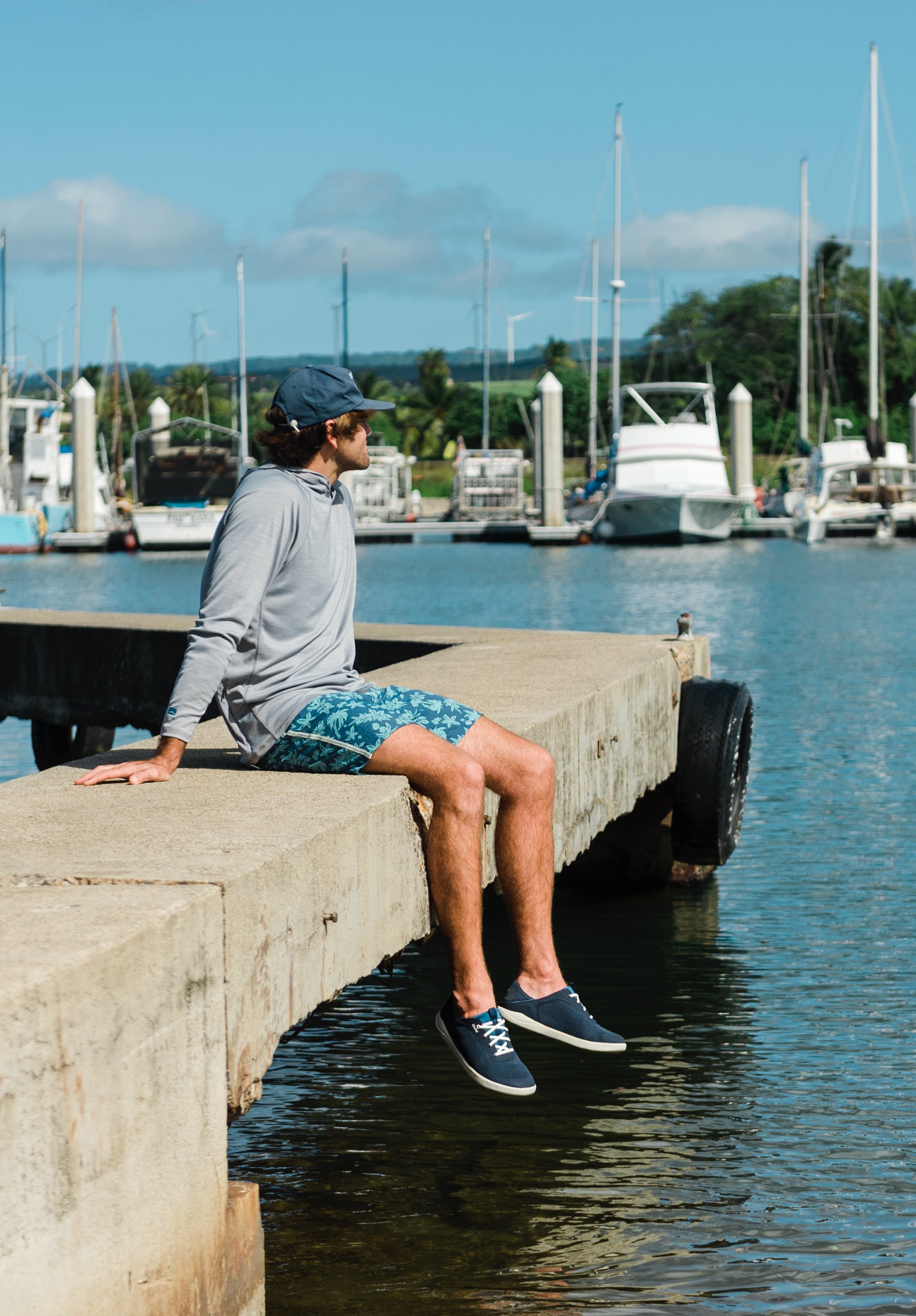 Moku Pae Men's Boat Shoes - Trench Blue 