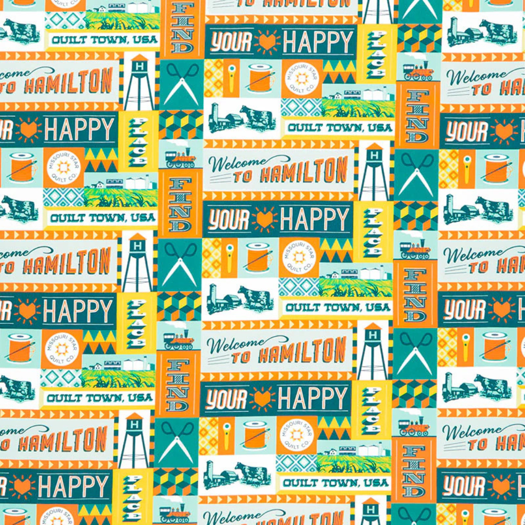 Missouri Star Quilt Town Fabric Collection print