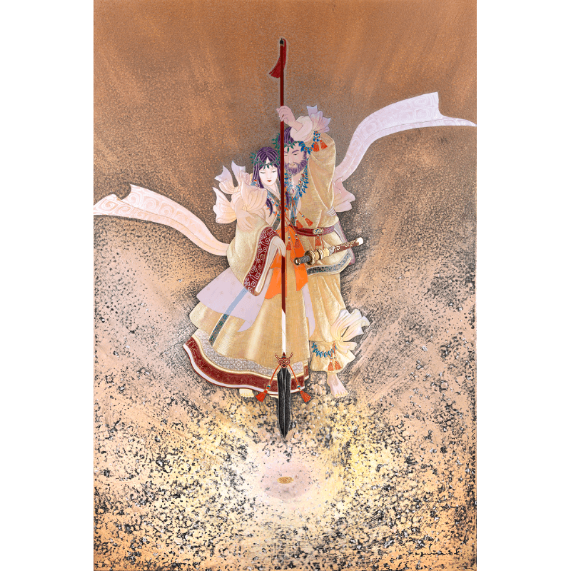 草場一壽 複製画・デジタルシルクスクリーン 「時は今」 複製画 草場一壽 複製画・デジタルシルクスクリーン 「時は今」 複製画