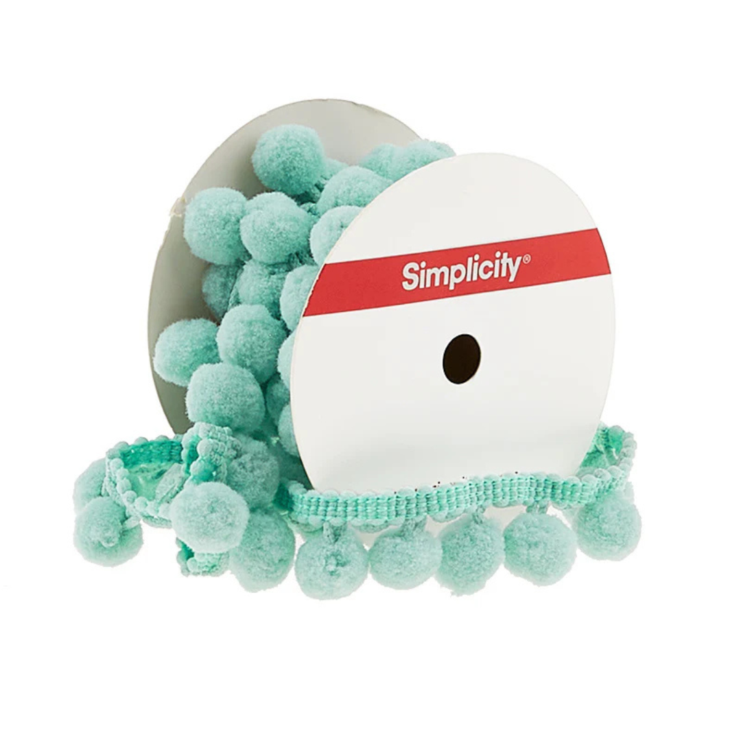 Browse a variety of colors from the Simplicity Pompom Fringe Collection.
