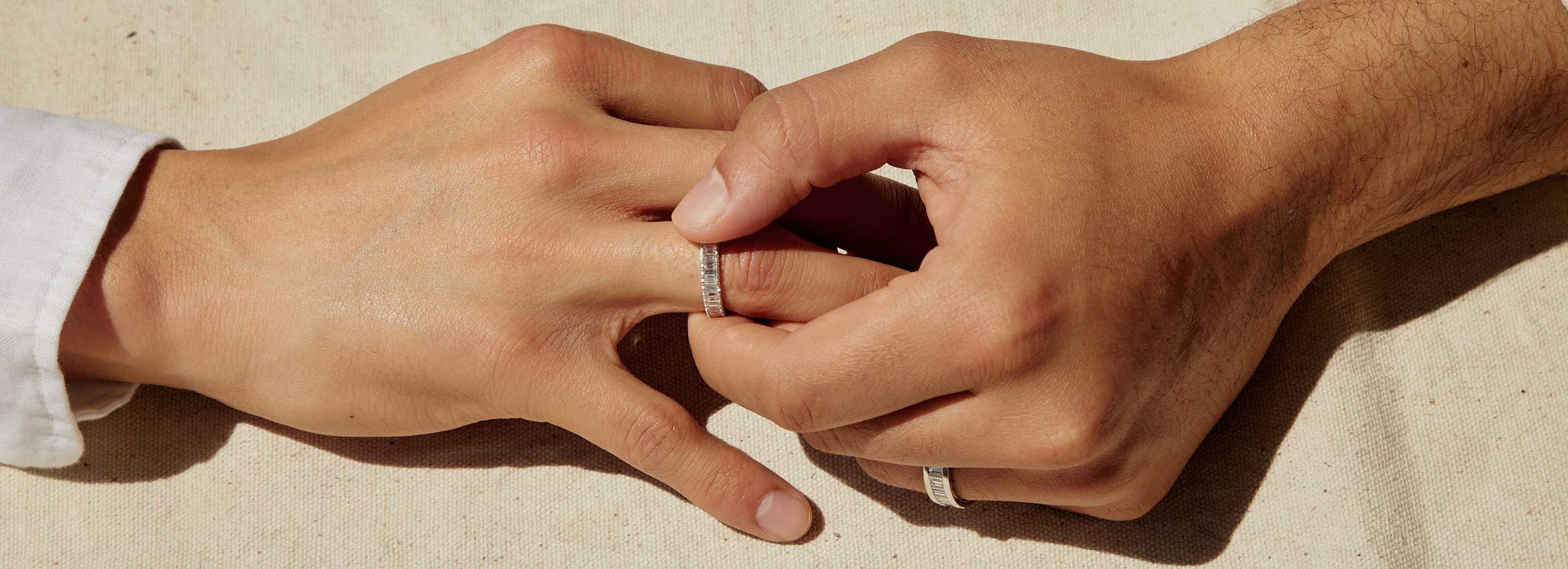 Gender-Neutral Diamond Wedding Rings | Custom Wedding Bands | Holden