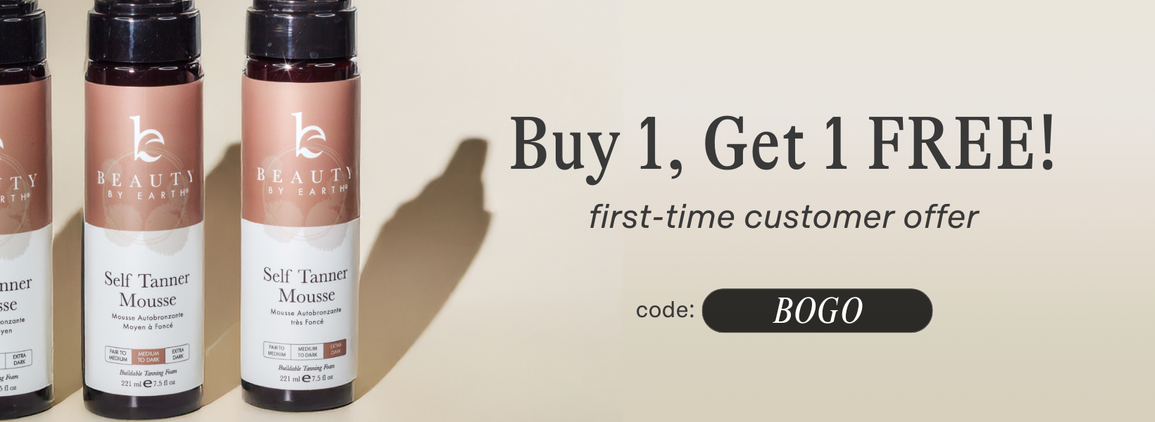Buy 1 get 1 free - code BOGO